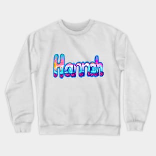 Top 10 best personalised gifts  a. Hannah -personalised,personalized name nautical pattern Crewneck Sweatshirt